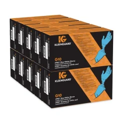 Hot 6 mil Thick 9.5 in. Long Powder-Free G10 2PRO Nitrile Gloves - Extra Large, Blue (90/Box) Work Gloves