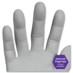 Discount 3.5 mil Thick 9.5 in. Long Powder-Free STERLING Nitrile Exam Gloves - Large, Sterling Gray (200/Box) Cleaning & Janitorial Supplies