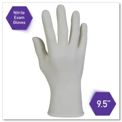 Discount 3.5 mil Thick 9.5 in. Long Powder-Free STERLING Nitrile Exam Gloves - Large, Sterling Gray (200/Box) Cleaning & Janitorial Supplies