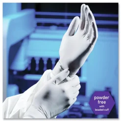 Discount 3.5 mil Thick 9.5 in. Long Powder-Free STERLING Nitrile Exam Gloves - Large, Sterling Gray (200/Box) Cleaning & Janitorial Supplies