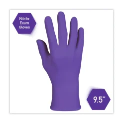 Hot 6 mil Thick 9.5 in. Long Powder-Free PURPLE NITRILE Exam Gloves - Extra Large, Purple (90/Box) Cleaning & Janitorial Supplies