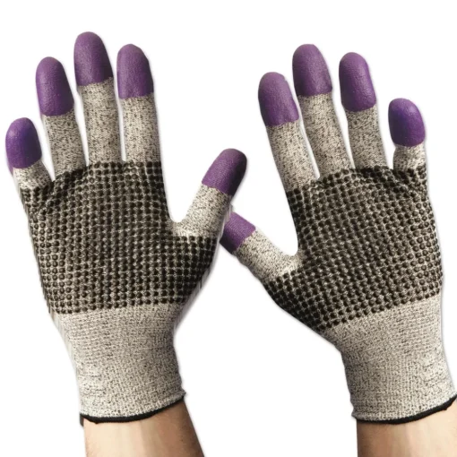 Discount 220 mm Length G60 PURPLE NITRILE Cut Resistant Glove - Small/Size 7, Blue/White (12/Carton) Work Gloves