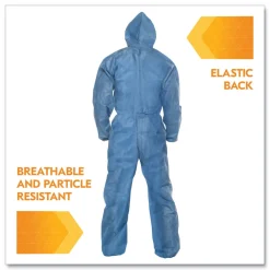 Sale A20 Breathable Particle Protection Coveralls - 4X-Large, Blue (20/Carton) Bib Overalls