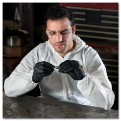 Hot A20 Breathable Particle Protection Coveralls with Zip Closure - Triple Extra Large, White (20/Carton) Bib Overalls