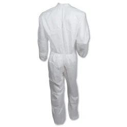 Sale A40 Coveralls - X-Large, White (25/Carton) Bib Overalls