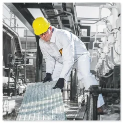 Discount A30 Elastic-Back and Cuff Coveralls - Double Extra Large, White (25/Carton) Bib Overalls