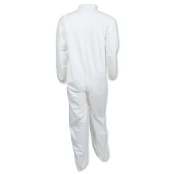 A40 Elastic-Cuff and Ankles Coveralls - 2X-Large, White (25/Carton) Bib Overalls