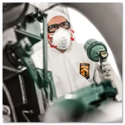 Clearance A40 Elastic-Cuff Ankle Hood and Boot Coveralls - 3X-Large White (25/Carton) Bib Overalls