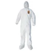 Sale A40 Elastic-Cuff Ankle, Hood, and Boot Coveralls - Large, White (25/Carton) Bib Overalls