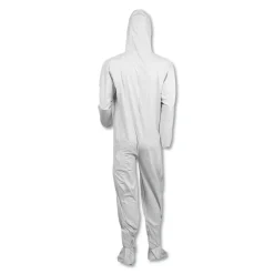 Online A40 Elastic-Cuff Ankle Hood And Boot Coveralls - 2X-Large,White (25/Carton) Bib Overalls