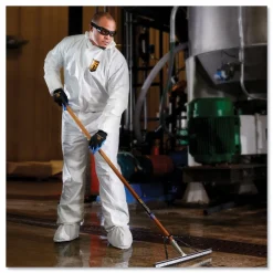 Online A40 Elastic-Cuff Ankle Hood And Boot Coveralls - 2X-Large,White (25/Carton) Bib Overalls