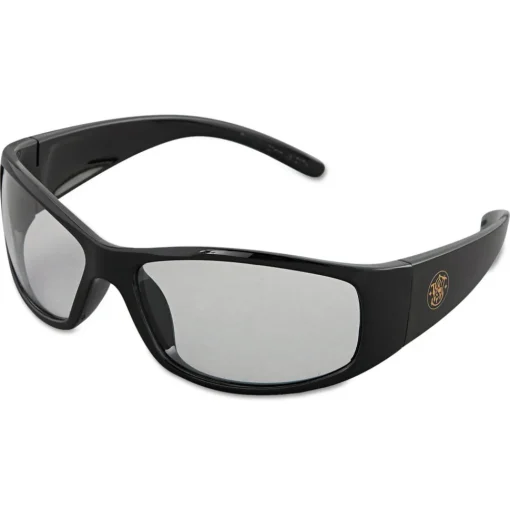 Clearance Elite Safety Eyewear - Black Frame/Clear Anti-Fog Lens Eye Protection