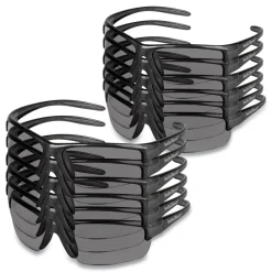 Hot Equalizer Safety Glasses - Gunmetal Frame/Smoke Lens (12/Box) Eye Protection