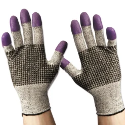 Outlet G60 240 mm Purple Nitrile Gloves - Large/Size 9/Black/White (1-Pair) Work Gloves