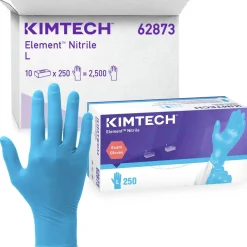 Best Kimtech Element Nitrile Exam Gloves - Large, Blue (2500/Carton) Cleaning & Janitorial Supplies