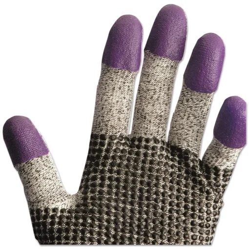 250mm Length G60 Purple Nitrile Gloves - X-Large, Black/White (12 Pairs/Carton) Work Gloves