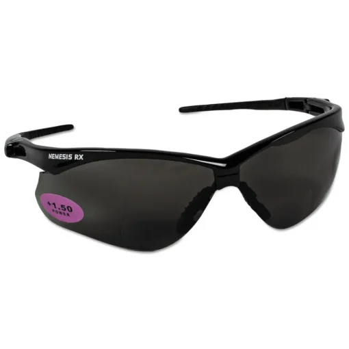 Discount Nemesis Readers Safety Glasses - Smoke Frame/Smoke Polycarbonate Lens Eye Protection
