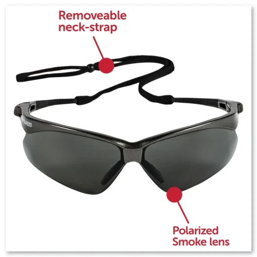 Online Nemesis Safety Glasses - Gunmetal Frame/Smoke Lens (12/Box) Eye Protection
