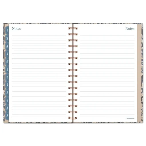 Best 8.5 in. x 5.5 in. 12-Month (Jan-Dec 2026) Elizabeth Weekly/Monthly Planner - Blue Cover Calendars & Planners