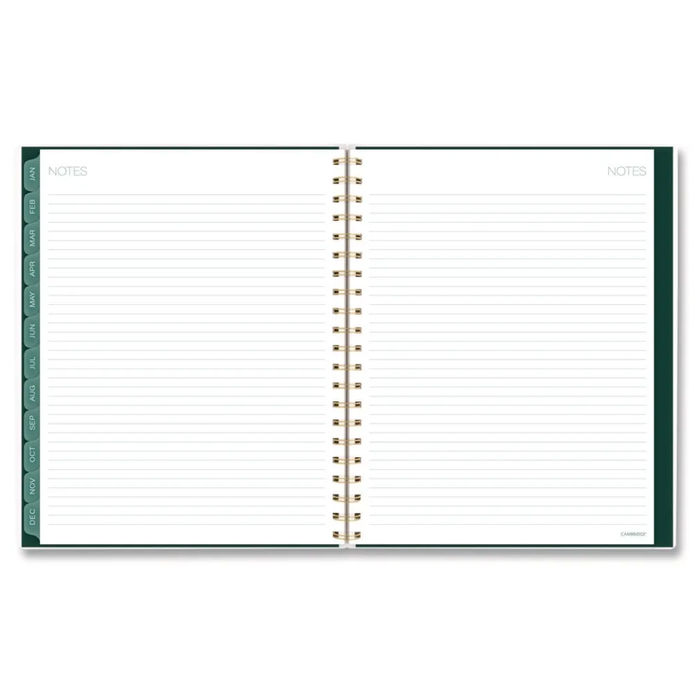 Sale 11 in. x 8.5 in. 12-Month (Jan-Dec 2026) Emerald Isle Weekly/Monthly Planner - Green Marbled Cover Paper & Printables