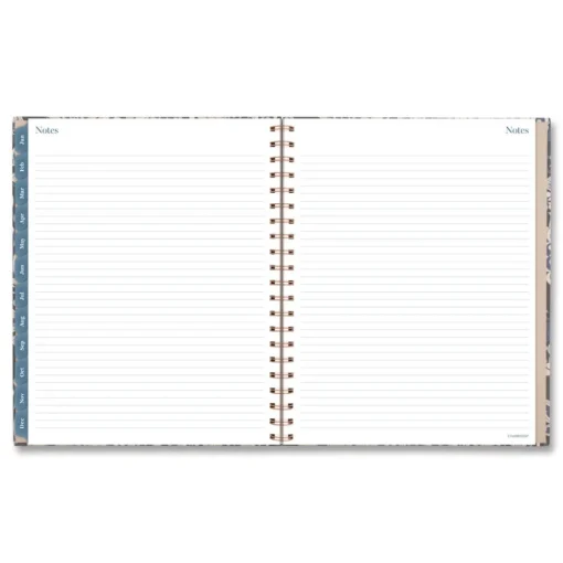 Clearance 11 in. x 8.5 in. 12-Month (Jan-Dec 2026) Elizabeth Weekly/Monthly Planner - Blue Cover Paper & Printables