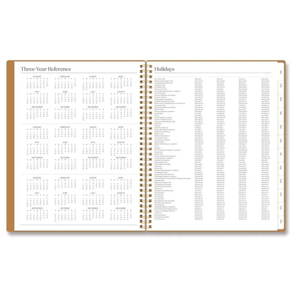 New 11 in. x 8.5 in. 12-Month (Jan-Dec): 2026 WorkStyle Weekly/Monthly Planner - Baked Clay Cover Paper & Printables