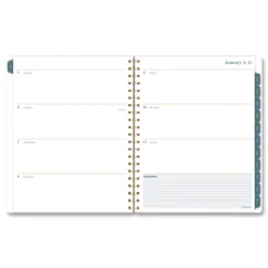 Hot 11 in. x 8.5 in. 12-Month (Jan-Dec 2026) Midnight Garden Weekly/Monthly Planner - Black/Pink/Green Cover Paper & Printables
