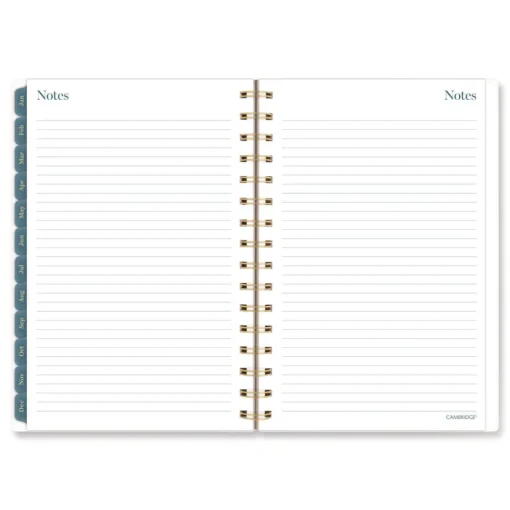 8.5 in. x 5.5 in. 12-Month (Jan-Dec 2026) Midnight Garden Weekly/Monthly Planner - Black/Pink/Green Cover Calendars & Planners