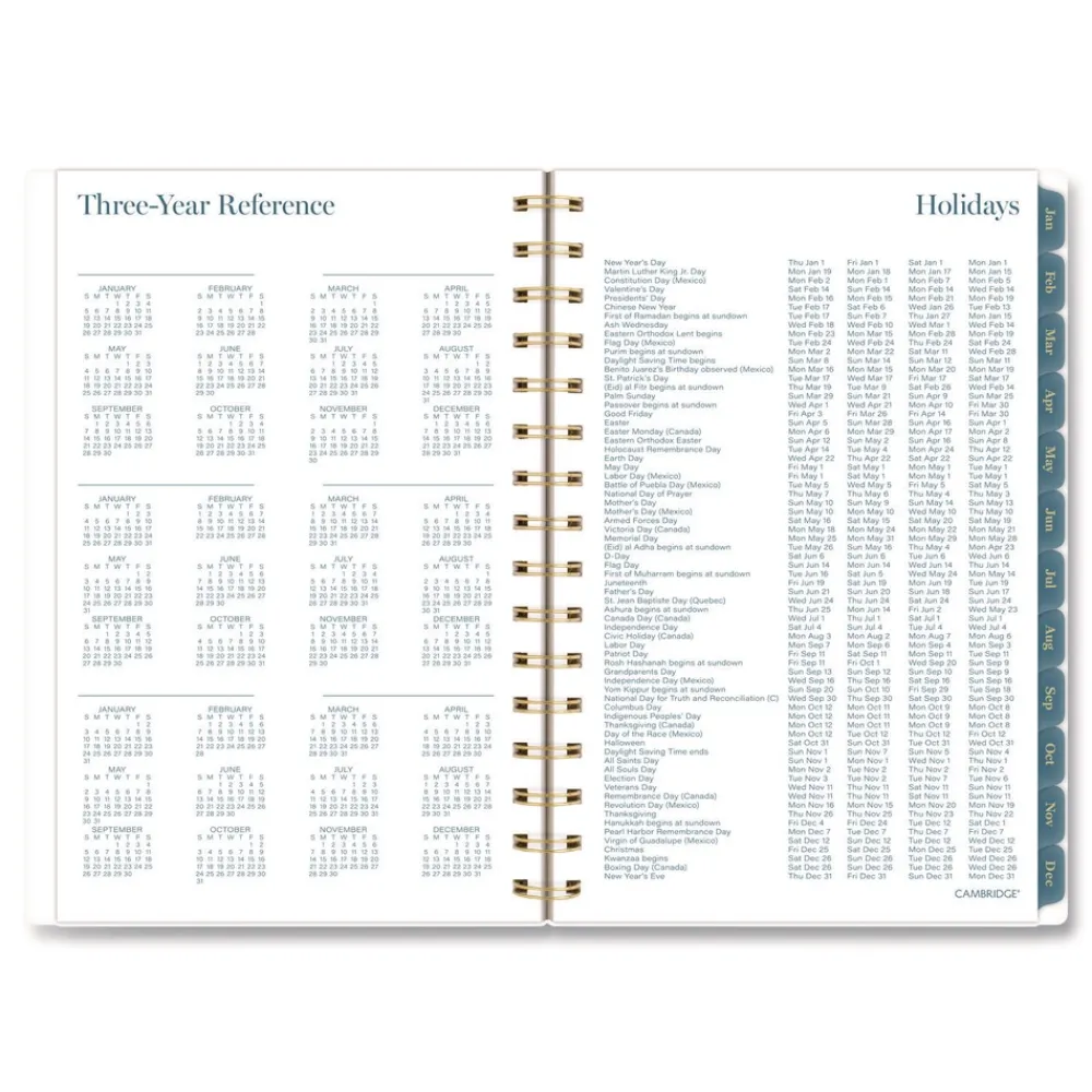 8.5 in. x 5.5 in. 12-Month (Jan-Dec 2026) Midnight Garden Weekly/Monthly Planner - Black/Pink/Green Cover Calendars & Planners