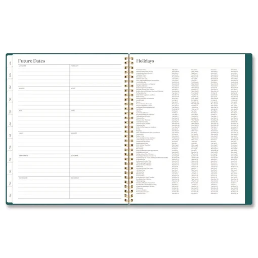 Outlet 11 in. x 8.5 in. 12-Month (Jan-Dec 2026) WorkStyle Poly Monthly Planner - Teal Cover Paper & Printables