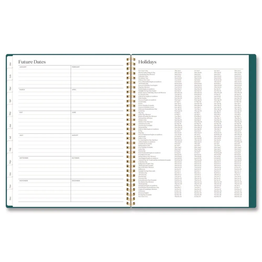 Outlet 11 in. x 8.5 in. 12-Month (Jan-Dec 2026) WorkStyle Poly Monthly Planner - Teal Cover Paper & Printables
