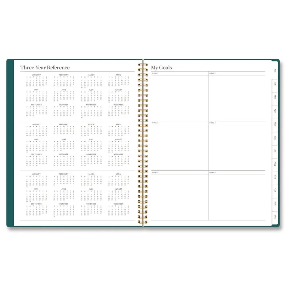 Outlet 11 in. x 8.5 in. 12-Month (Jan-Dec 2026) WorkStyle Poly Monthly Planner - Teal Cover Paper & Printables