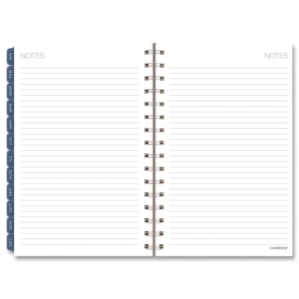 8.5 in. x 5.5 in. 12-Month (Jan-Dec 2026) Abyss Weekly/Monthly Planner - Blue Cover Calendars & Planners