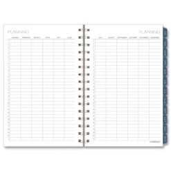 8.5 in. x 5.5 in. 12-Month (Jan-Dec 2026) Abyss Weekly/Monthly Planner - Blue Cover Calendars & Planners