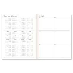 Hot 11 in. x 8.5 in. 12-Month (Jan-Dec 2026) WorkStyle Stitched Monthly Planner - Sunbaked Clay Cover Paper & Printables
