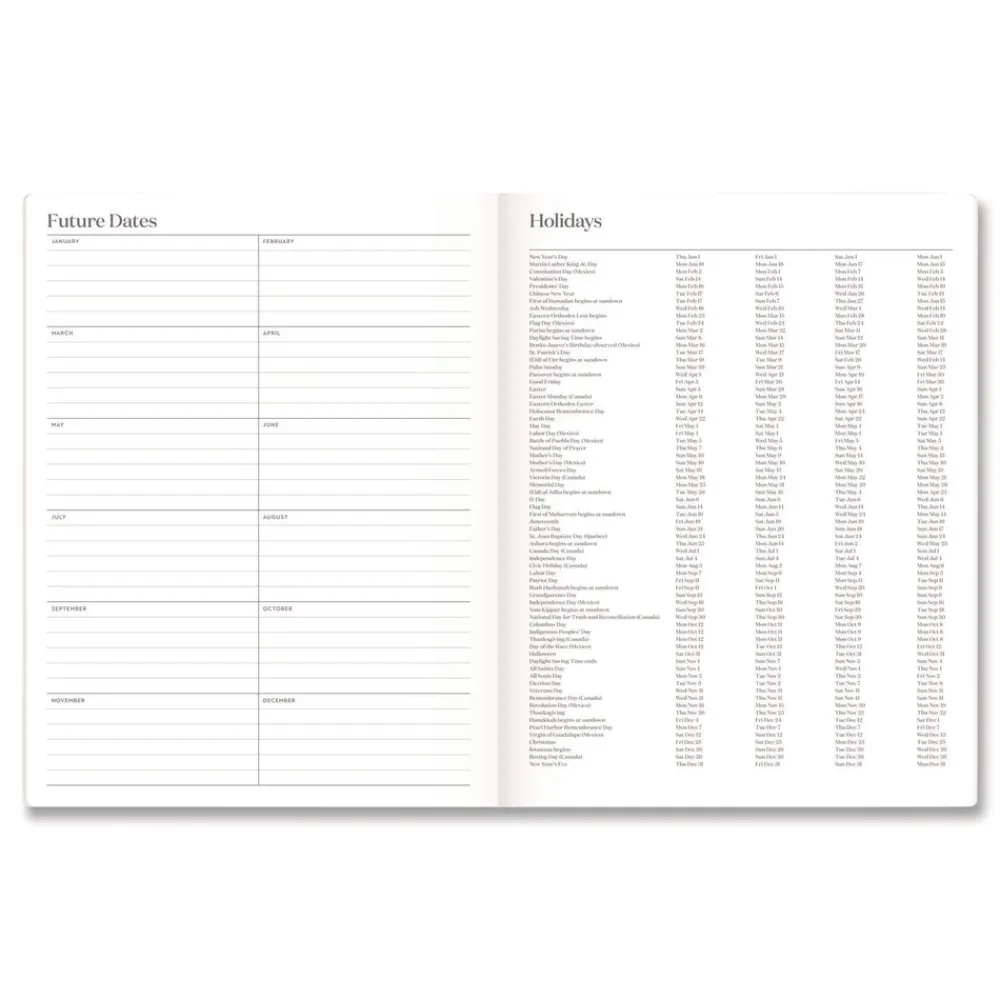 Hot 11 in. x 8.5 in. 12-Month (Jan-Dec 2026) WorkStyle Stitched Monthly Planner - Sunbaked Clay Cover Paper & Printables