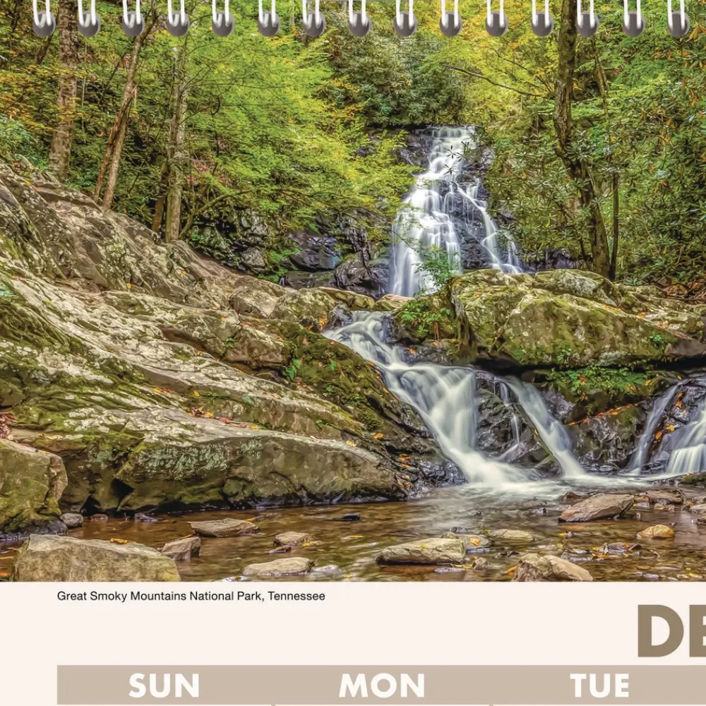 Discount 14-Month: Dec 2025 to Jan 2027 Three-Month 12 in. x 27 in. Scenic Landscape Photography Wall Calendar - White Sheets Calendars & Planners