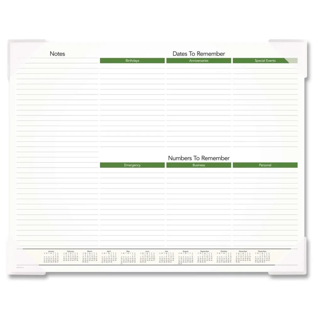 Online 12-Month (Jan to Dec): 2026 22 in. x 17 in. Puppies Photography Puppies Monthly Desk Pad Calendar - White Sheets, Clear Corners Calendars & Planners