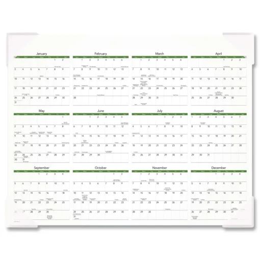 Online 12-Month (Jan to Dec): 2026 22 in. x 17 in. Puppies Photography Puppies Monthly Desk Pad Calendar - White Sheets, Clear Corners Calendars & Planners