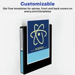 New 3 EZD Rings 2 in. Capacity 11 in. x 8.5 in. Durable View Binder with DuraHinge - White (12/Carton) Binders & Binding Supplies
