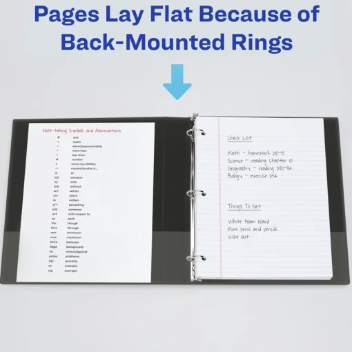New 3 EZD Rings 2 in. Capacity 11 in. x 8.5 in. Durable View Binder with DuraHinge - White (12/Carton) Binders & Binding Supplies