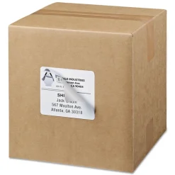 Outlet 3.33 in. x 4 in. Shipping Labels with TrueBlock Technology for Inkjet/Laser Printers - White (6/Sheet, 500 Sheets/Box) Labels & Label Makers
