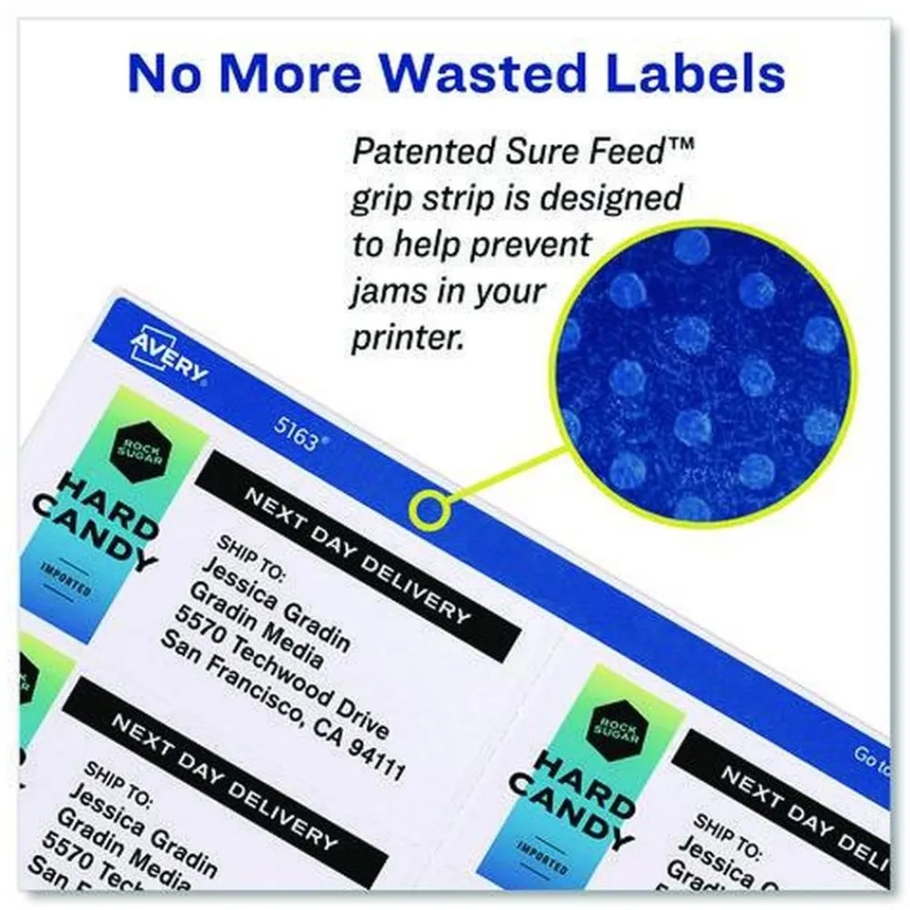 Online 3.5 in. x 5 in. Shipping Labels-Bulk Packs for Inkjet/Laser Printers - White (4/Sheet, 250 Sheets/Box) Labels & Label Makers