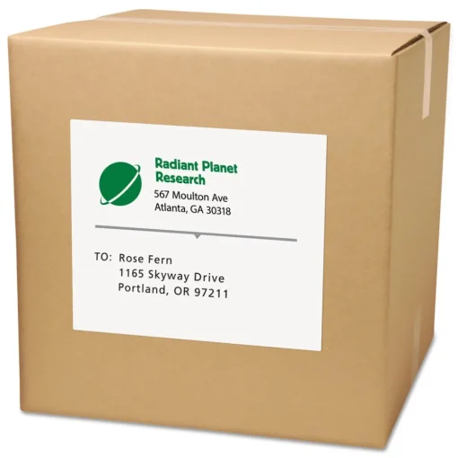 Sale 8.5 in. x 11 in. Shipping Labels-Bulk Packs for Inkjet/Laser Printers - White (250/Box) Labels & Label Makers
