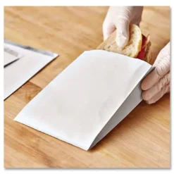 Best 300496 ToGo! 5.25 in. x 12 in. Foil Insulator Deli and Sandwich Bags - White (500/Carton) Tabletop And Serveware