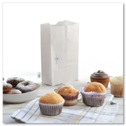 Discount Dubl Wax 6.13 in. x 12.38 in. SOS Bakery Bags - White (1000/Carton) Tabletop And Serveware