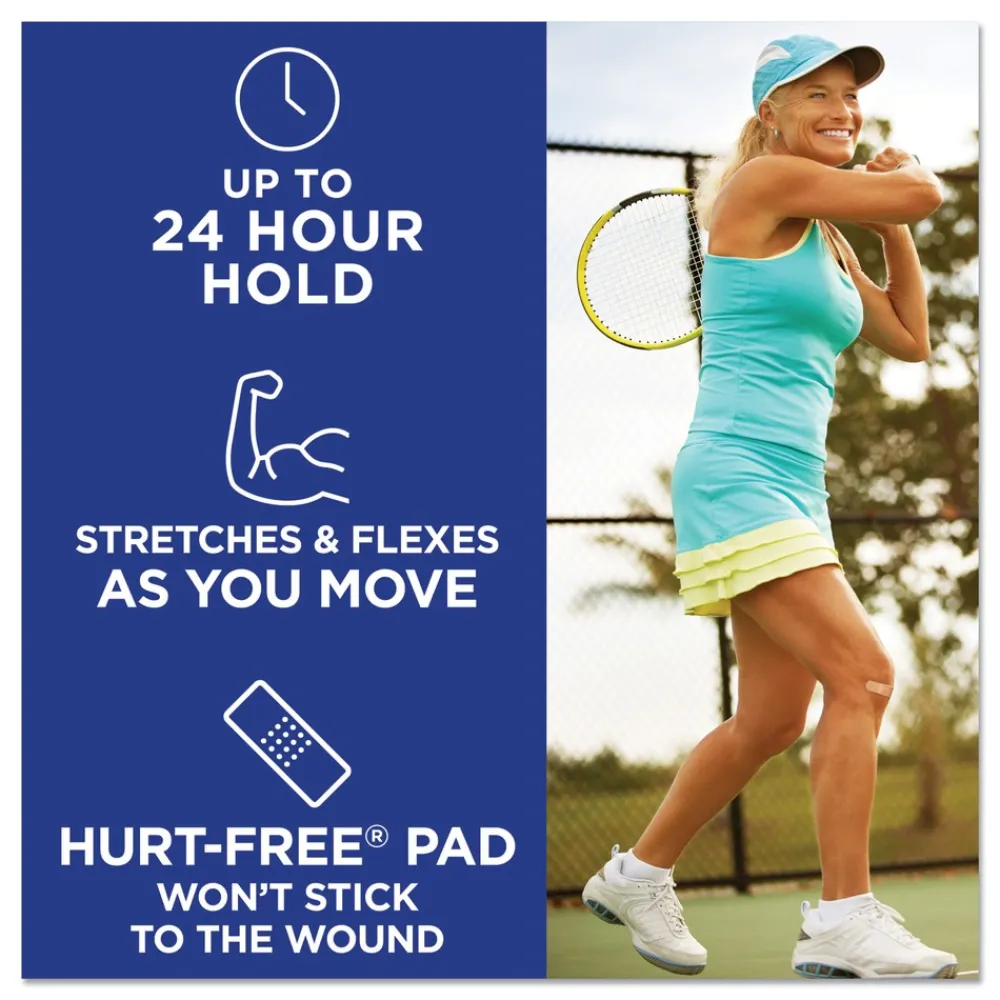 Clearance 1.75 in. x 4 in. Flexible Fabric Adhesive Bandages - Extra Large (10/Box) Emergency Response