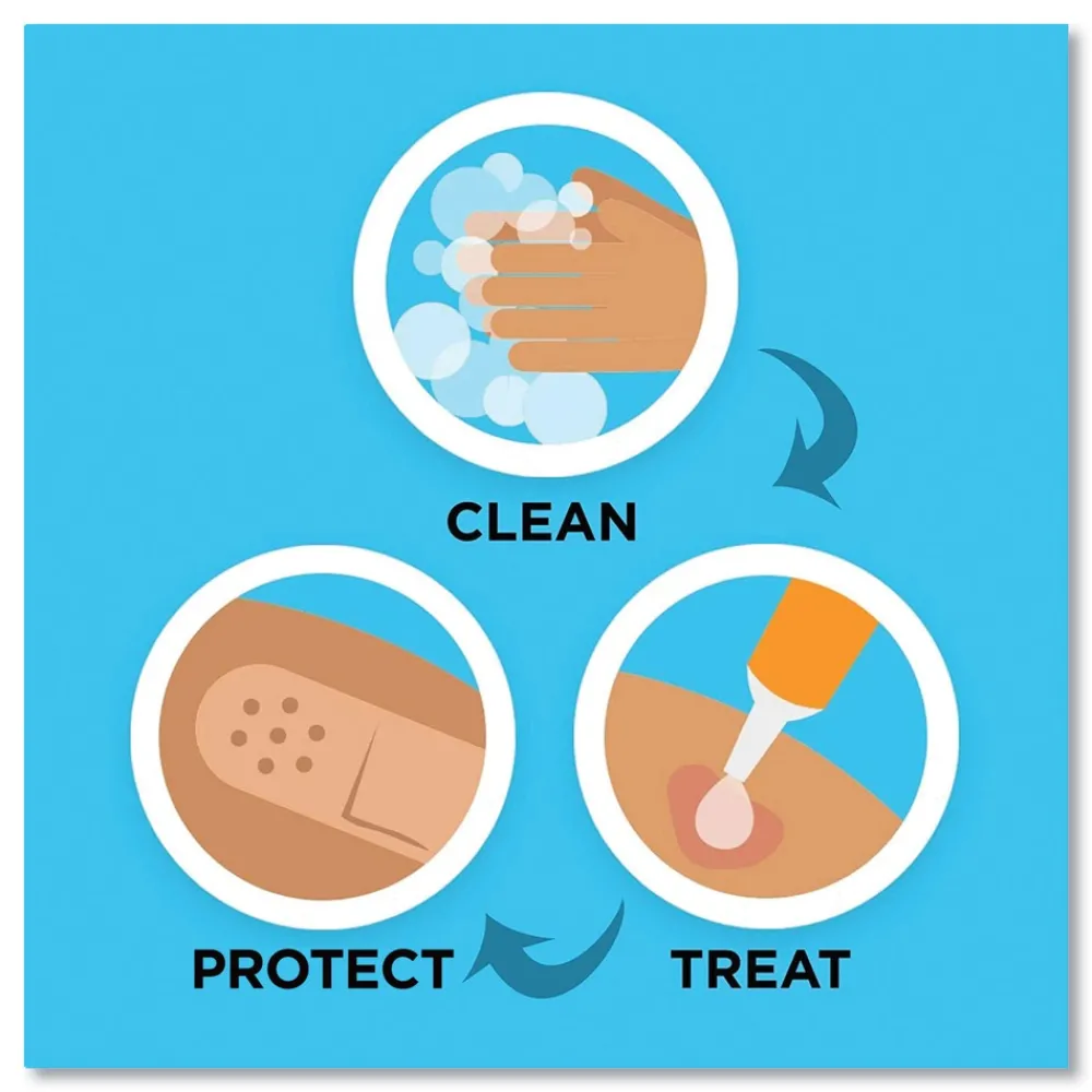 Clearance 1.75 in. x 4 in. Flexible Fabric Adhesive Bandages - Extra Large (10/Box) Emergency Response