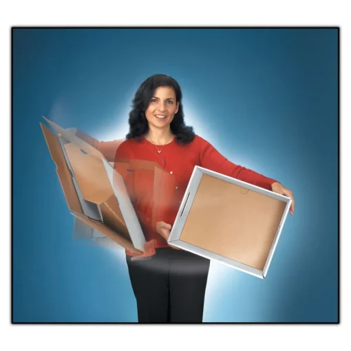 New 12.5 in. x 16.25 in. x 10.25 in. STOR/FILE Medium-Duty 100% Recycled Letter/Legal Storage Boxes - Kraft (20/Carton) Desk Accessories & Office Organizers