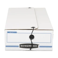 LIBERTY 9.5 in. x 23.75 in. x 4.5 in. Check and Form Boxes - White/Blue (12/Carton) Mailing, Packing & Shipping